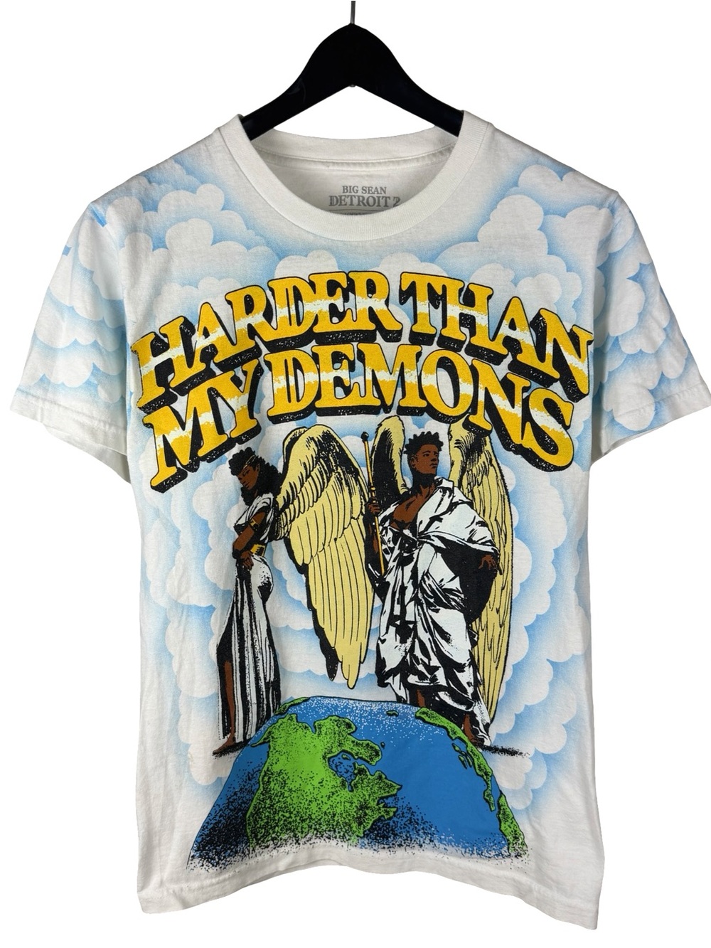 Mens Big Sean Detroit 2 Streetwear Rap Album Music Graphic Shirt Size S